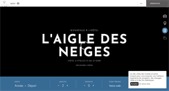 Desktop Screenshot of hotelaigledesneiges.com