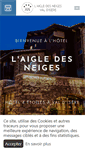 Mobile Screenshot of hotelaigledesneiges.com