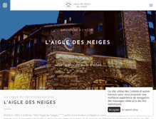 Tablet Screenshot of hotelaigledesneiges.com